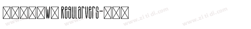 华康雅宋体W9 RegularVers字体转换